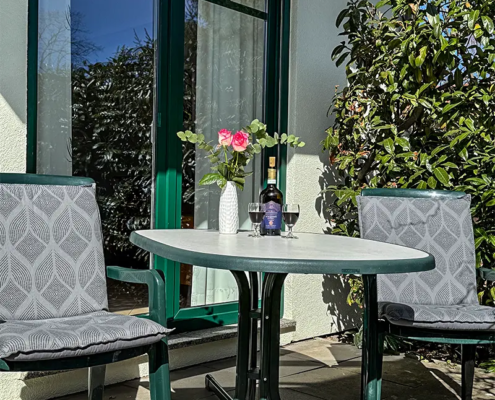Ferienwohung - Sitzplatz auf Terrasse Ferienwohung - Sitzplatz auf Terrasse